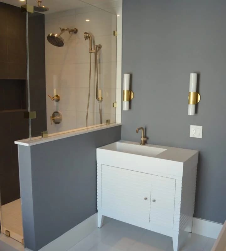 Bathroom remodeling project by All Matters Construction