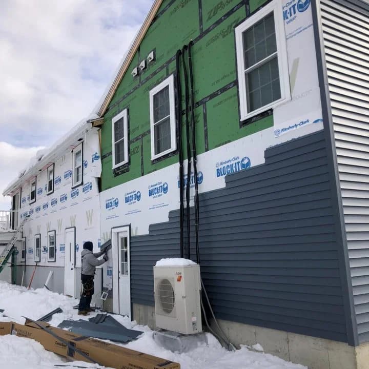 Siding installation by All Matters Construction