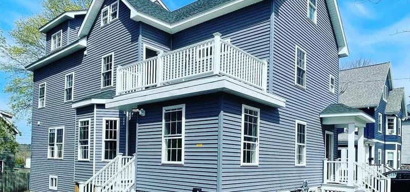 Completed siding project